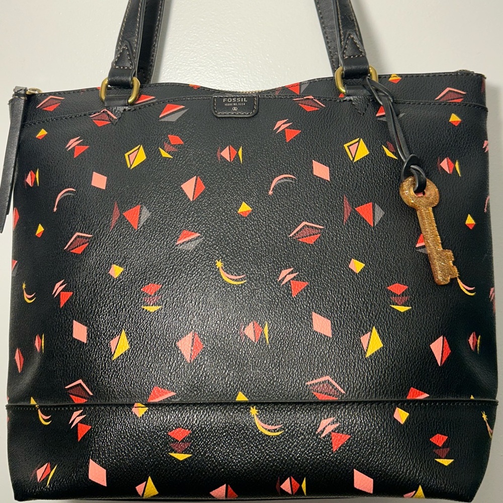 Fossil Multicolored Tote Euc Like New - image 1